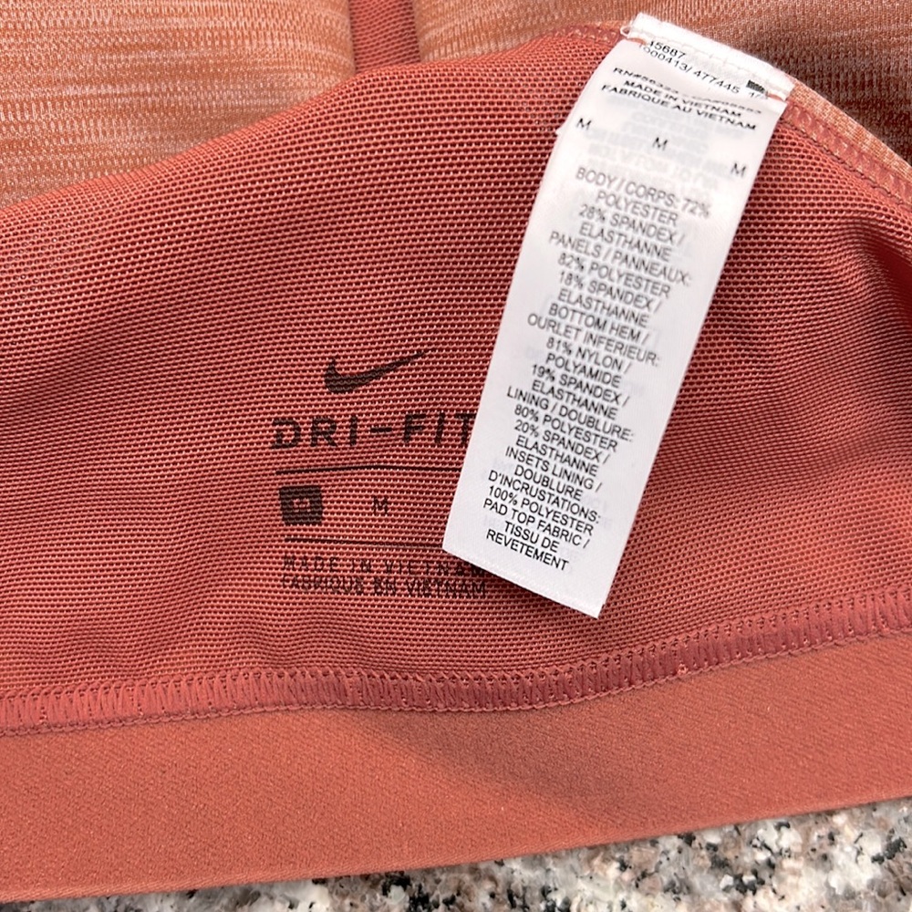 Nike sports bra. Excellent condition. Rust colored - Picture 3 of 3